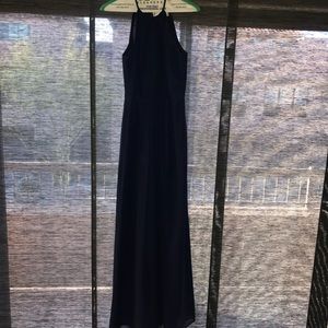 Navy floor length gown